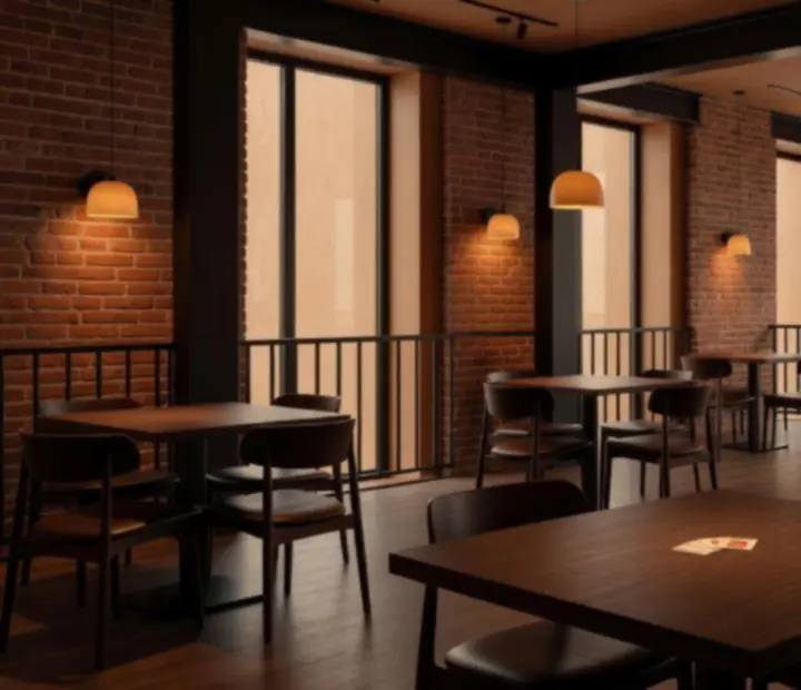Zoorevia loft enteriőr, visszafogott pókerhangulattal
